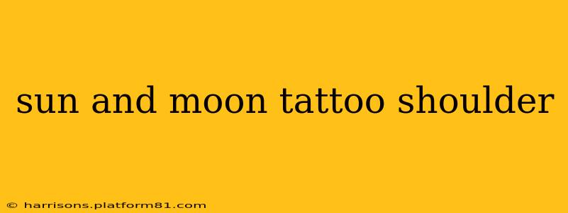 sun and moon tattoo shoulder