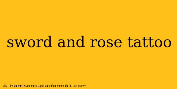 sword and rose tattoo
