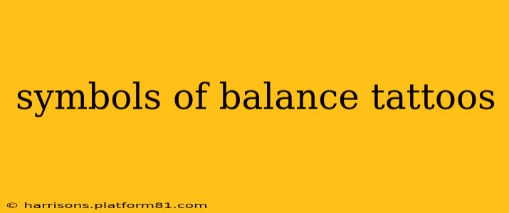 symbols of balance tattoos