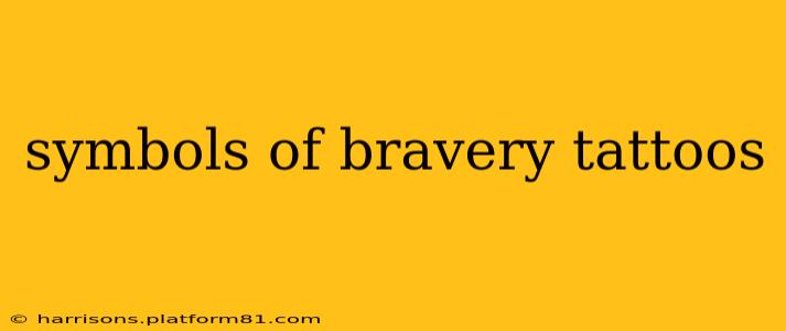 symbols of bravery tattoos