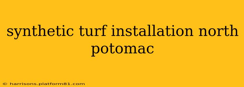 synthetic turf installation north potomac