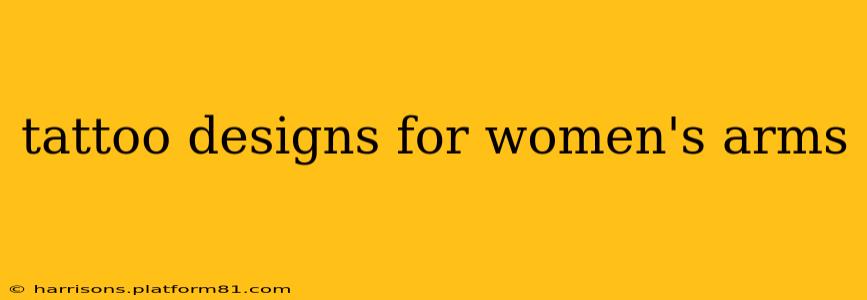 tattoo designs for women's arms