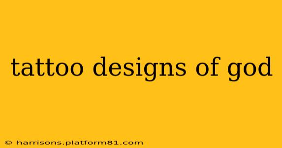 tattoo designs of god