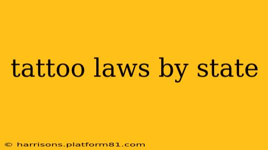 tattoo laws by state