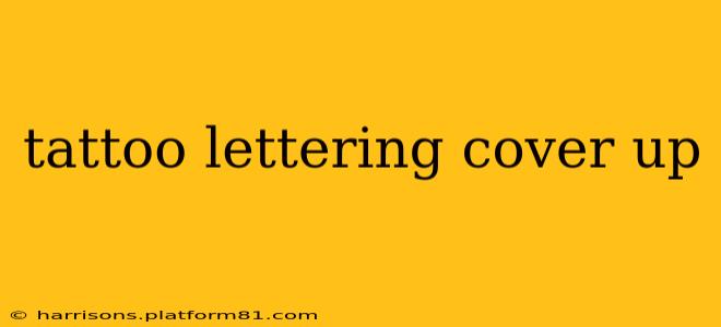tattoo lettering cover up