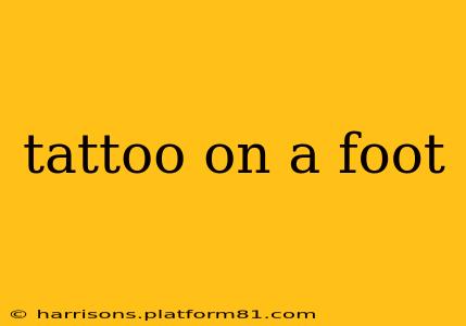 tattoo on a foot