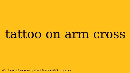 tattoo on arm cross
