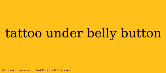 tattoo under belly button