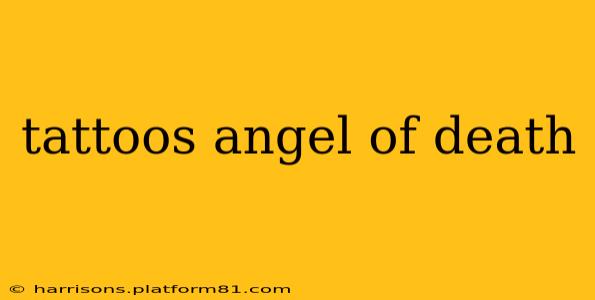 tattoos angel of death