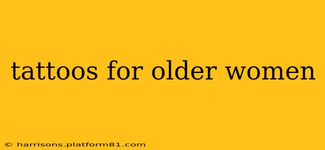 tattoos for older women