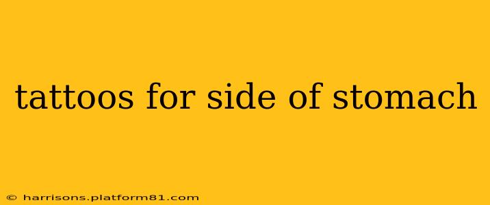 tattoos for side of stomach
