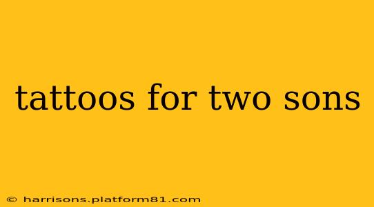 tattoos for two sons