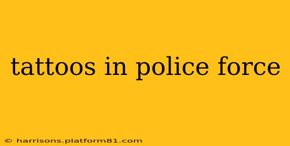 tattoos in police force