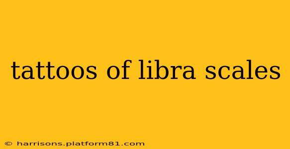 tattoos of libra scales