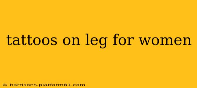 tattoos on leg for women