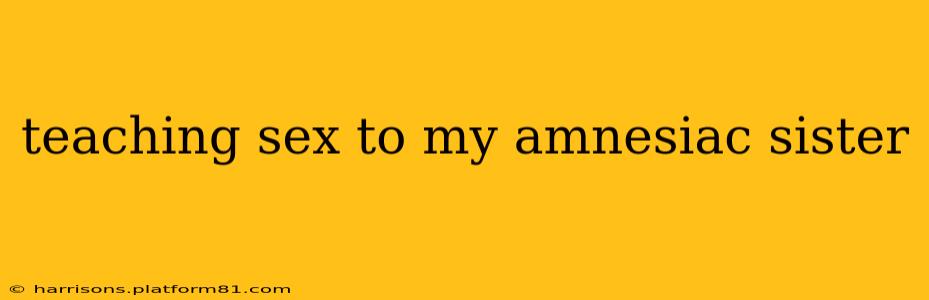 teaching sex to my amnesiac sister