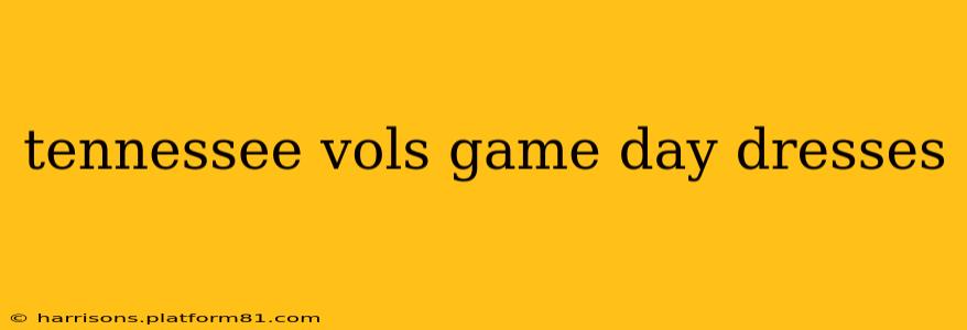 tennessee vols game day dresses
