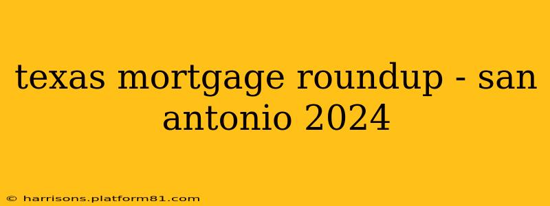 texas mortgage roundup - san antonio 2024