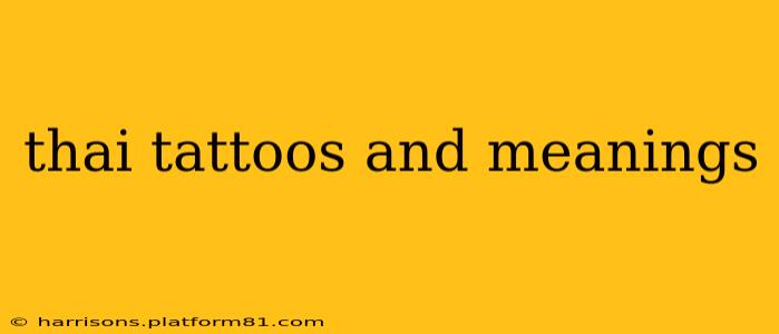 thai tattoos and meanings