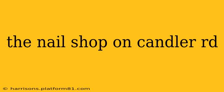 the nail shop on candler rd