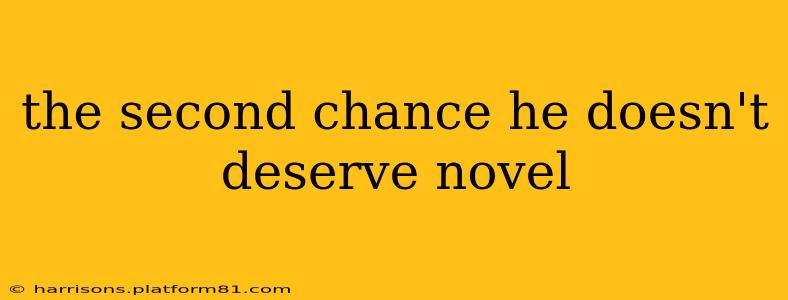 the second chance he doesn't deserve novel