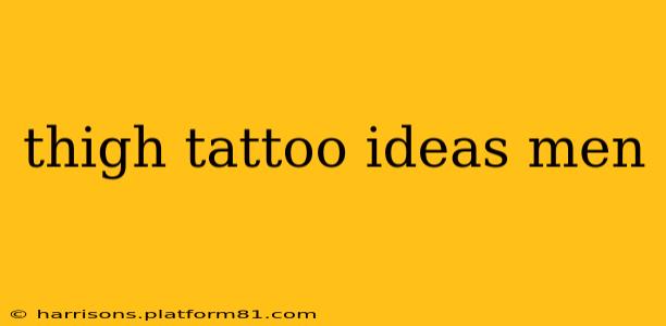 thigh tattoo ideas men