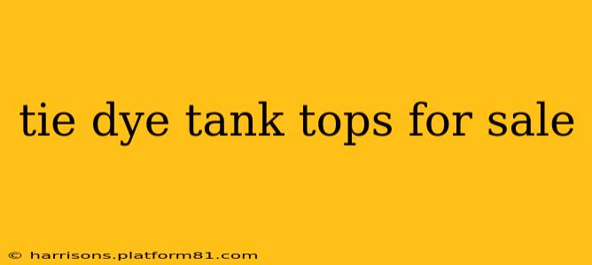 tie dye tank tops for sale