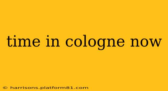 time in cologne now