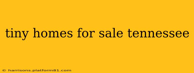 tiny homes for sale tennessee