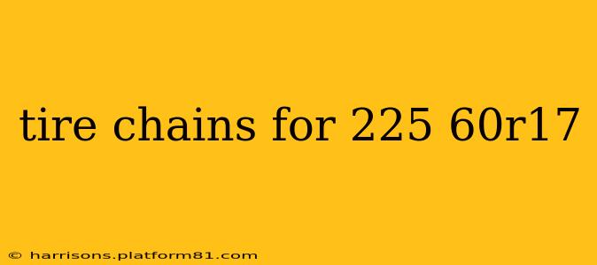 tire chains for 225 60r17