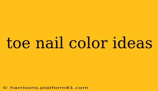 toe nail color ideas