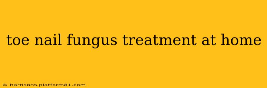 toe nail fungus treatment at home