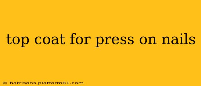 top coat for press on nails