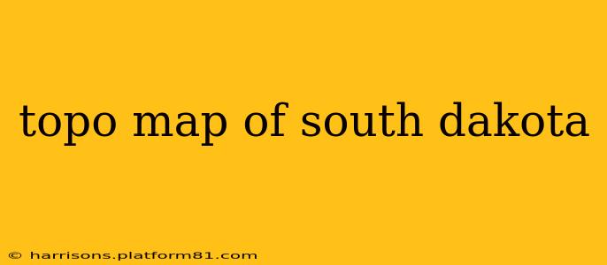 topo map of south dakota