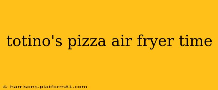 totino's pizza air fryer time