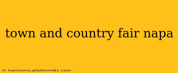 town and country fair napa