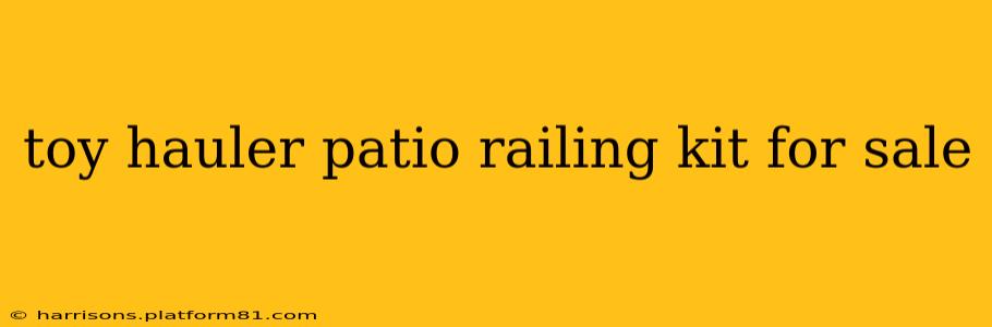 toy hauler patio railing kit for sale