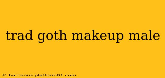 trad goth makeup male