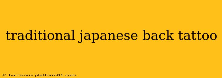 traditional japanese back tattoo