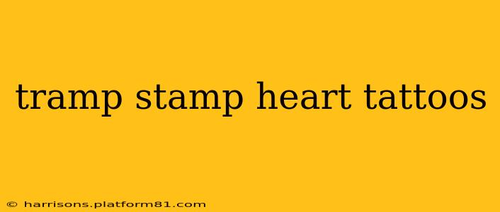 tramp stamp heart tattoos