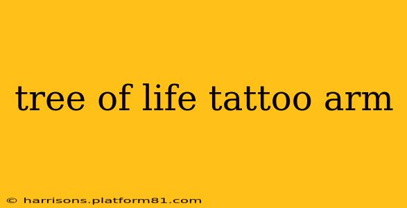 tree of life tattoo arm