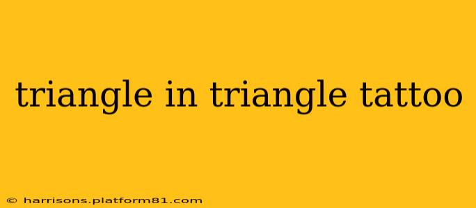 triangle in triangle tattoo