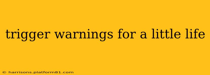 trigger warnings for a little life