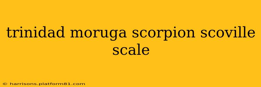 trinidad moruga scorpion scoville scale