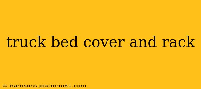truck bed cover and rack