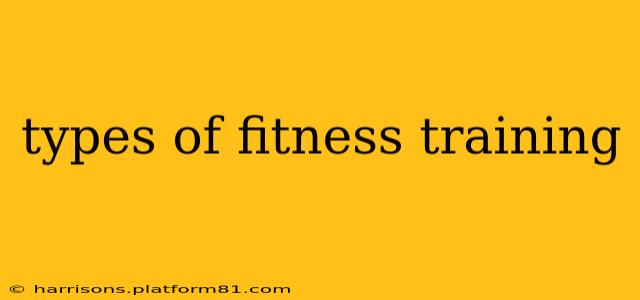 types of fitness training
