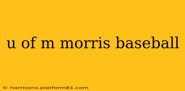 u of m morris baseball