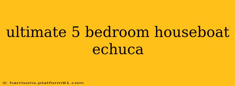 ultimate 5 bedroom houseboat echuca