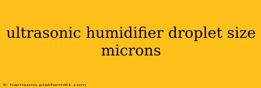 ultrasonic humidifier droplet size microns