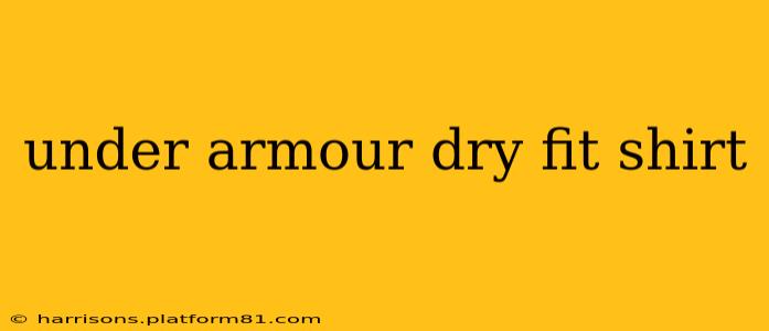 under armour dry fit shirt